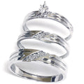 14K Gold Engagement Wedding Ring Bridal Set Trio L81043