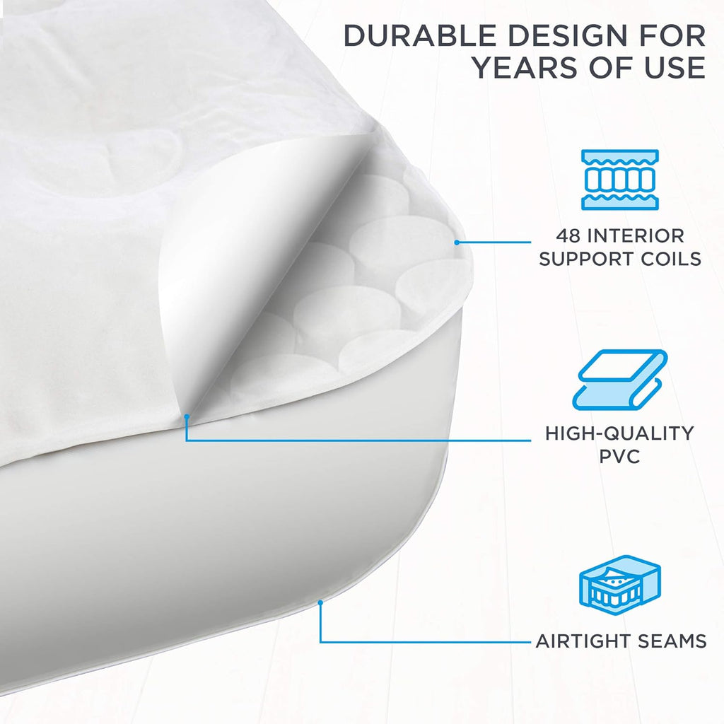 Queen Air Mattress with Frame & Rolling Case Z3802