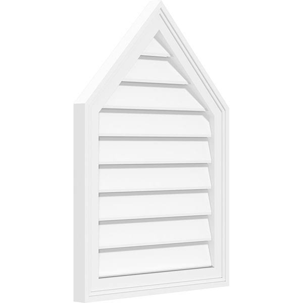 Peaked Top Surface Mount PVC Gable Vent K9562