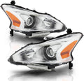 Chrome Housing Projector Headlights Headlamps Left+Right F473134