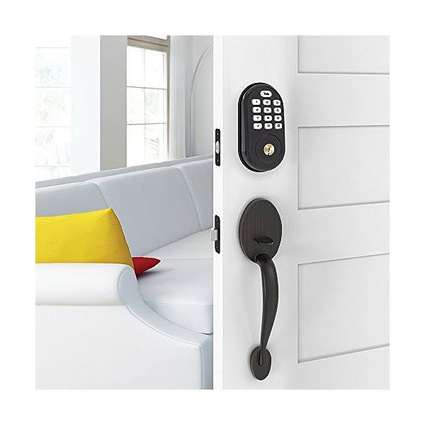 Z-Wave Push Deadbolt Bronze S949897