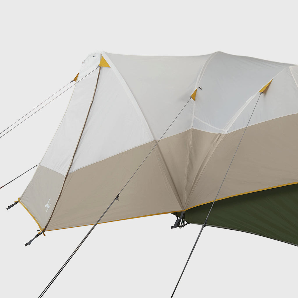 Beige/Green 8 Person Hybrid Dome Family Camping Tent H741015