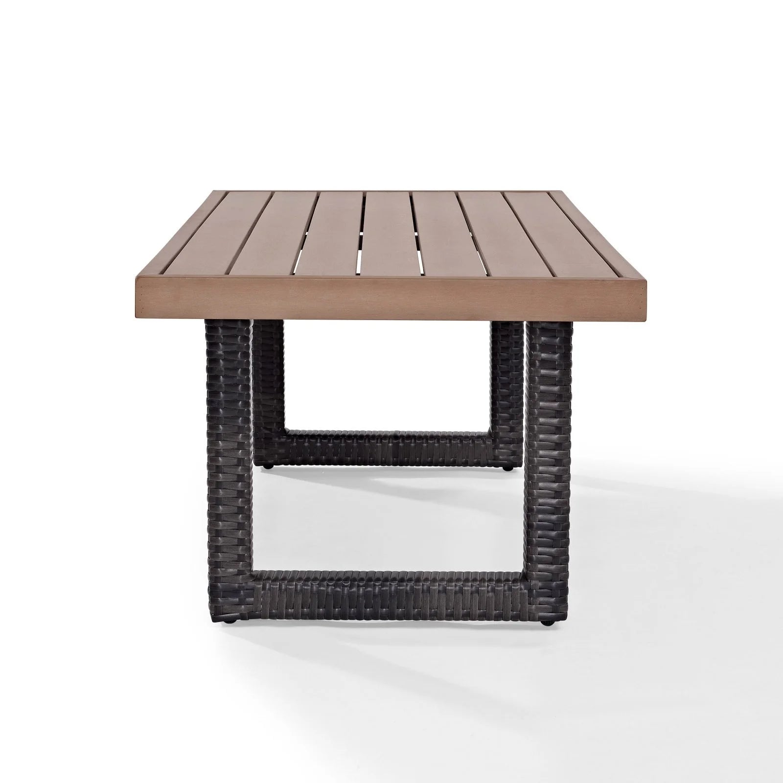 Brown Pedestal Patio Coffee Table V703