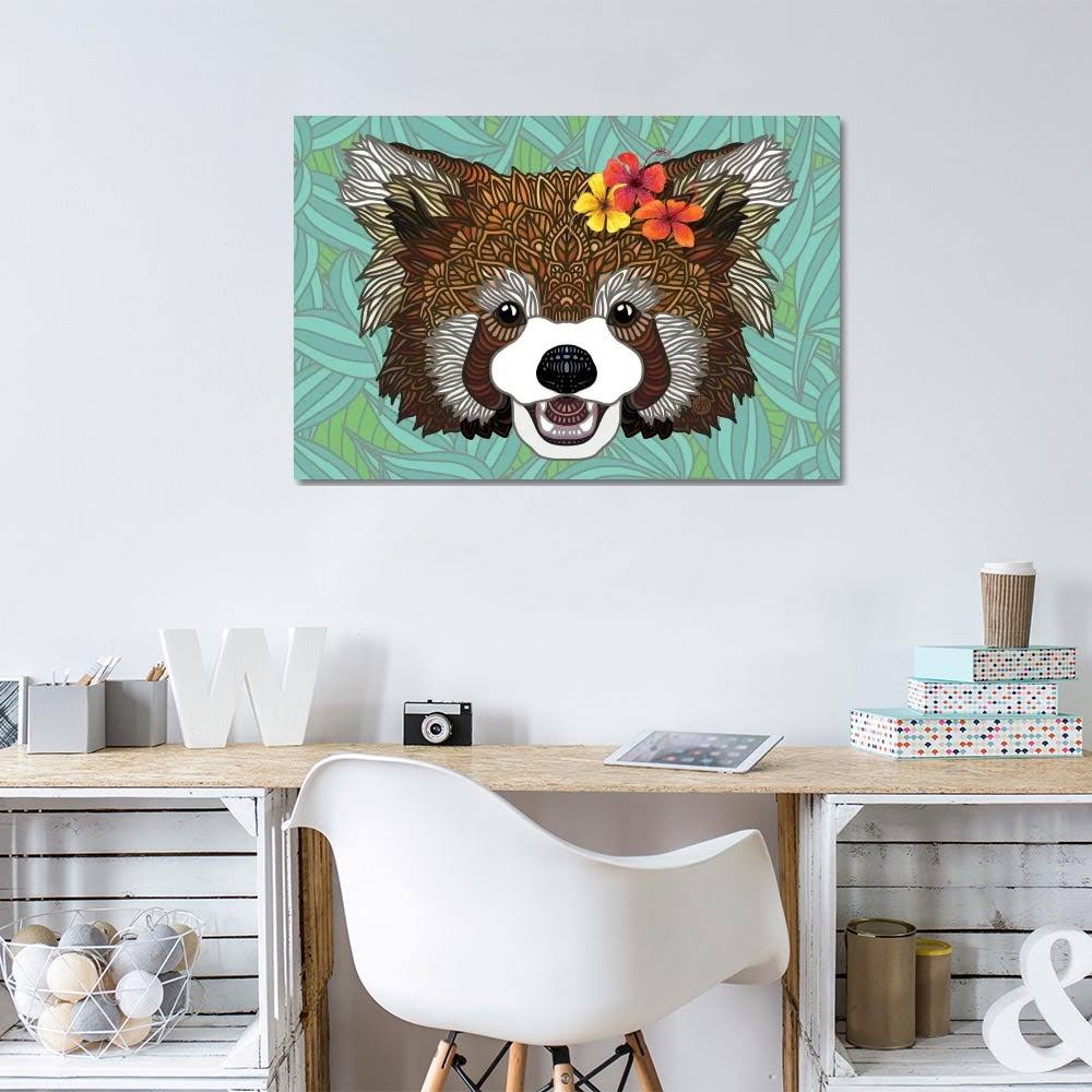 Canvas Wall Decor Prints - Tropical Red Panda Z7657