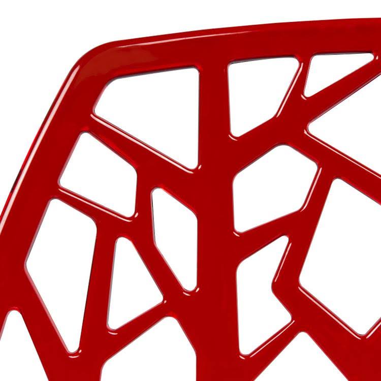 Transparent Red Dining Chair, Set of 2 K95282