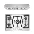 2 Piece Kitchen Appliances Package with 30" Gas Cooktop and 36" Under Cabinet Range Hood R513934