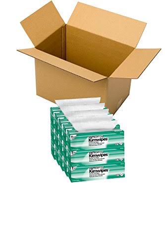 Kimwipes Delicate Task Wipers, 1-Ply, 196 per Box, Case of 15 Boxes X765511