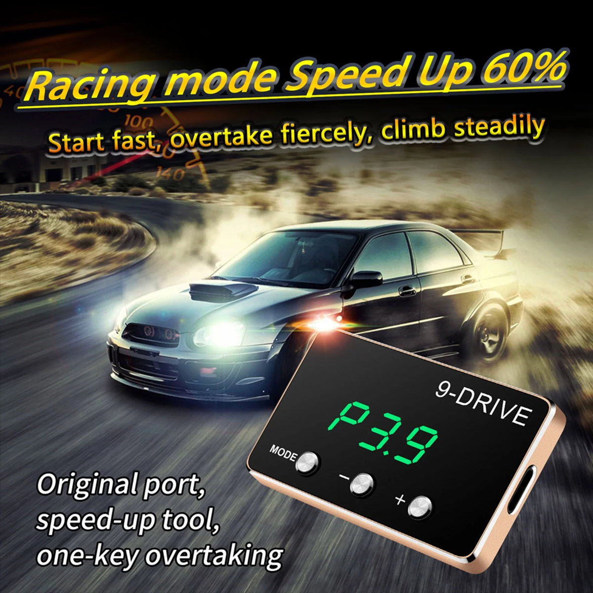 9 Drive Electronic Throttle Controller Pedal Racing Accelerator Booster Replacement F171
