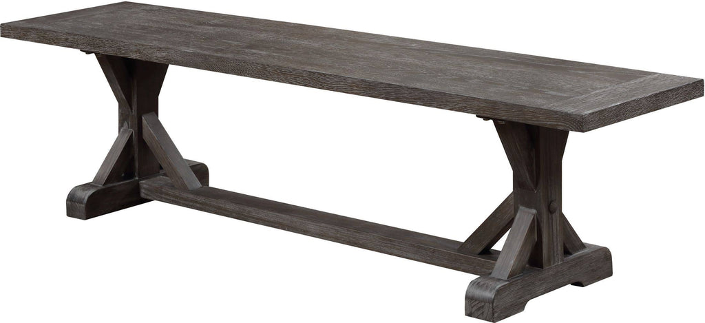 Charcoal Gray Dining Bench F49831