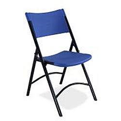 Folding Chair, Plastic, Gray, Pkg of 4 P386