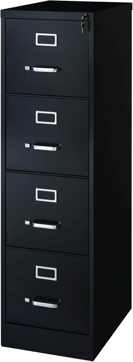 Black 4 Drawer Vertical File Cabinet R234726