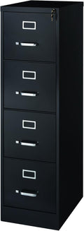 Black 4 Drawer Vertical File Cabinet R234726
