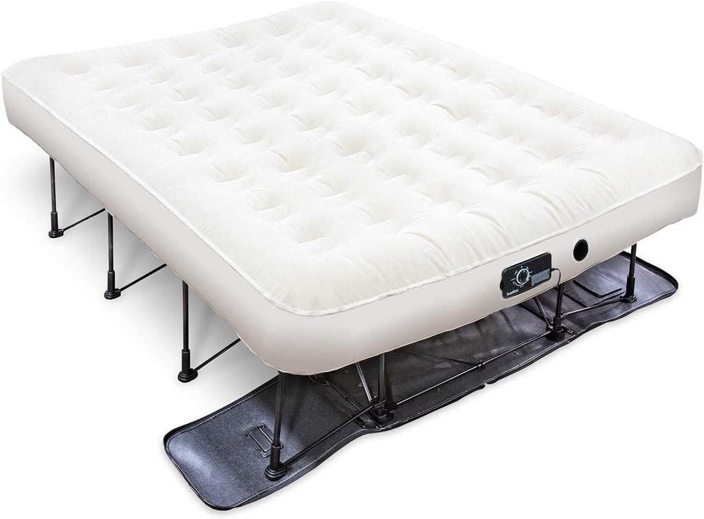 Queen Air Mattress with Frame & Rolling Case Z3802