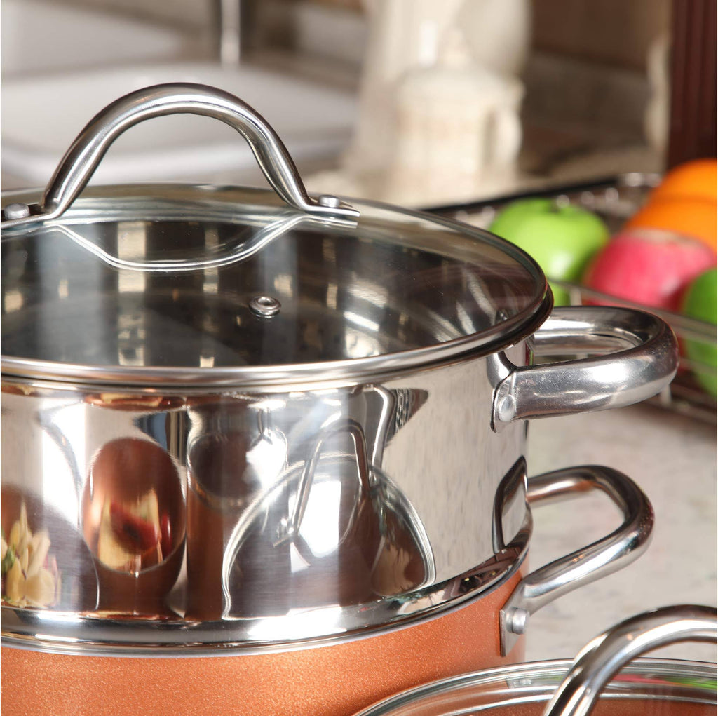 10 Piece Nonstick Induction Cookware Set I258