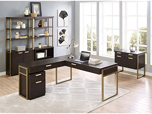 2 Drawer Mobile File Cabinet in Dark Mocha Z327