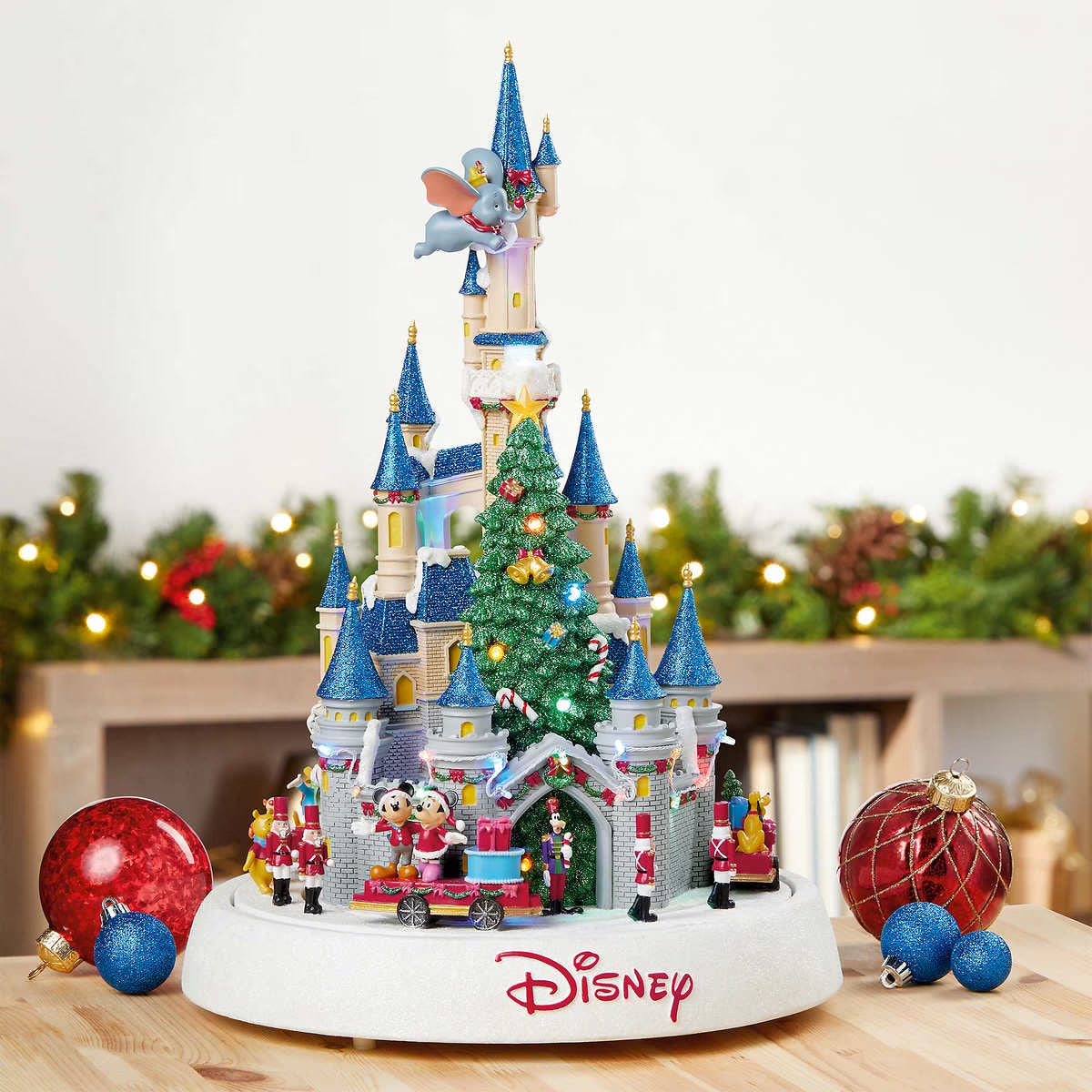 Disney Animated Christmas Castle Parade with LED Lights & Sounds B175