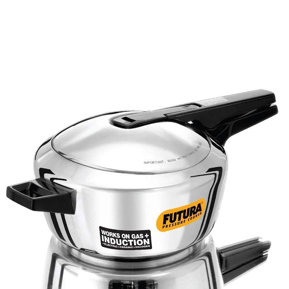 Induction Compatible 4-Liter Stainless Steel Pressure Cooker Q365