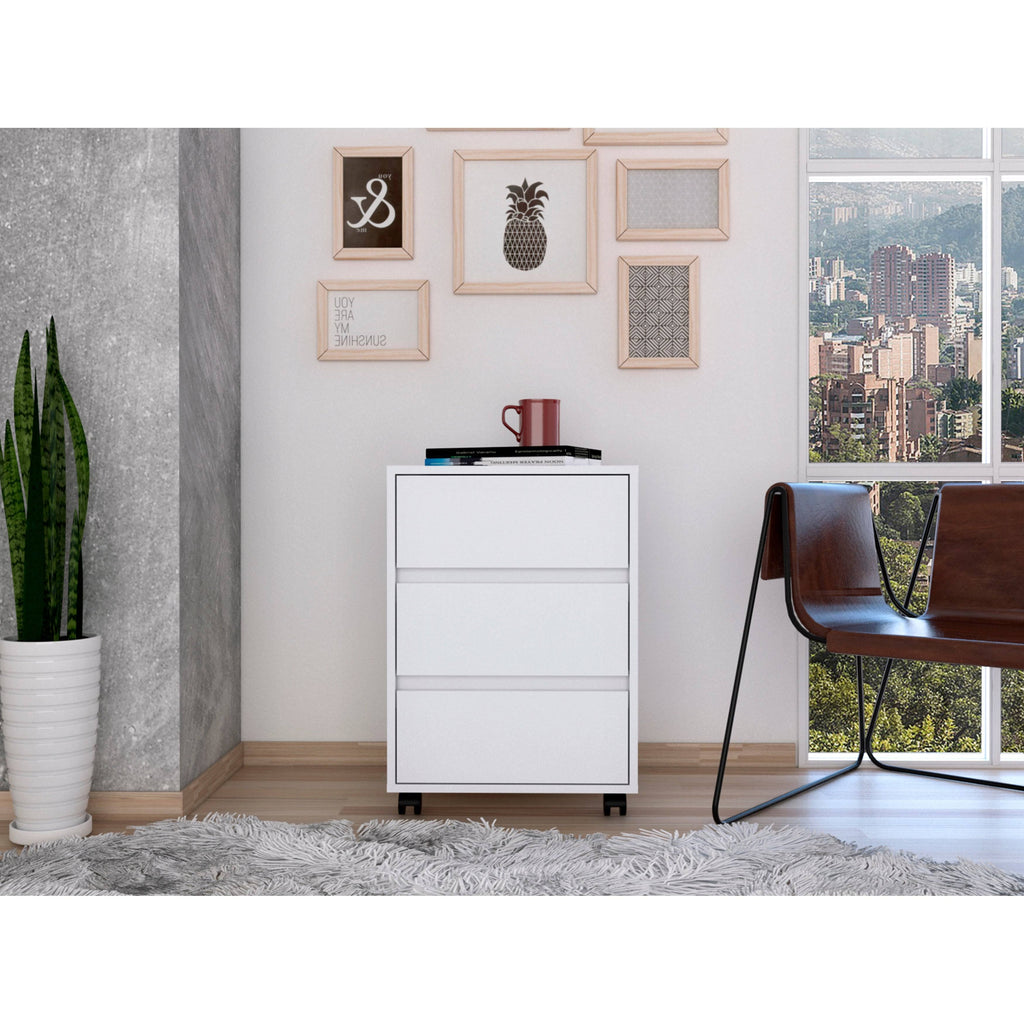 Grey 3 Drawer Filing Cabinet D89398