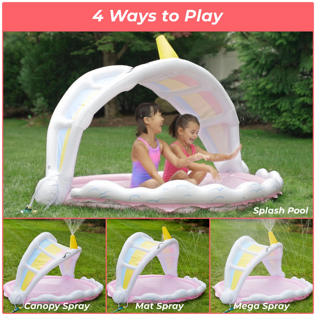 Rainbow Unicorn Sprinkler and Splash Pad 5.5' O101