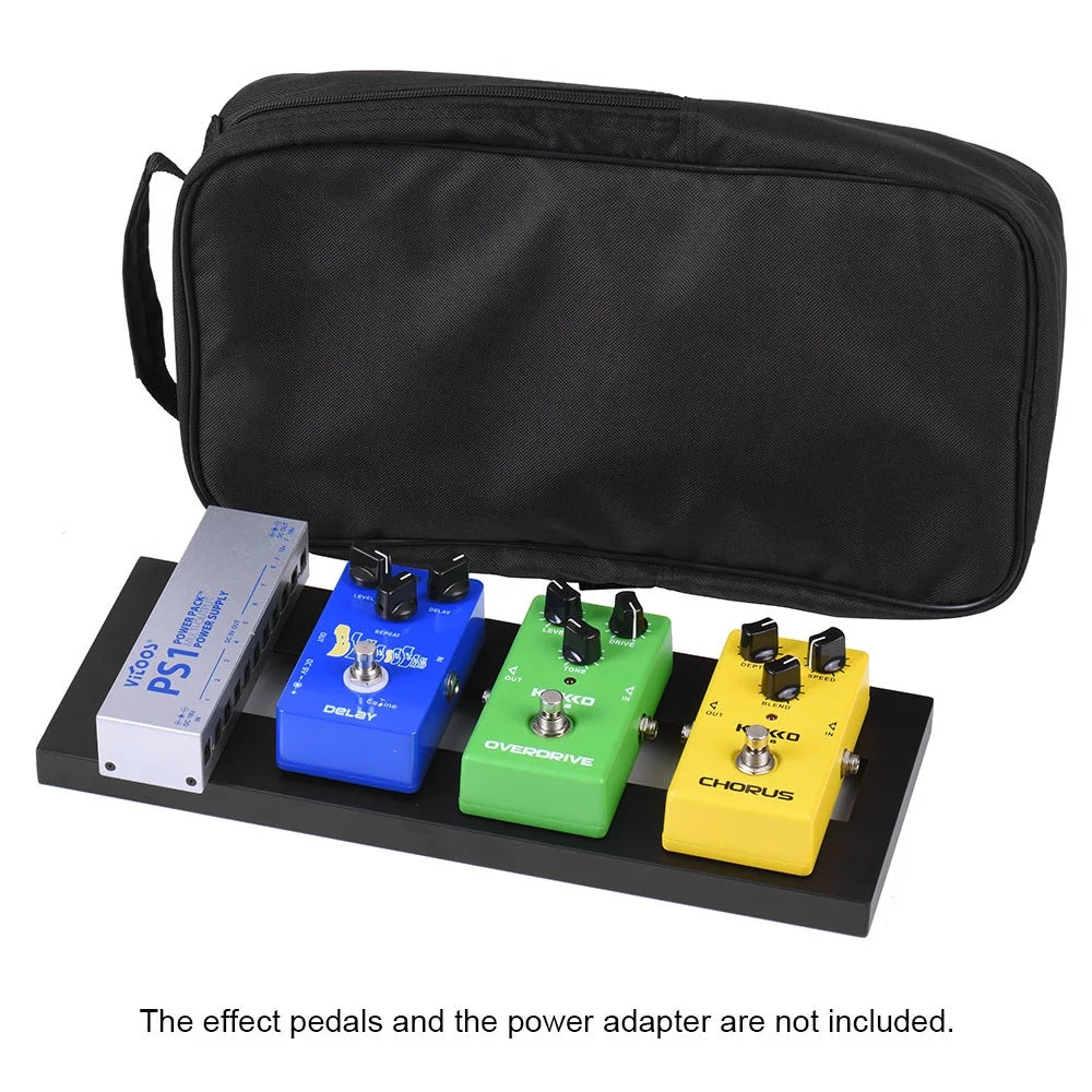 Aluminum Alloy Guitar Pedal Board with Carrying Bag Q96794