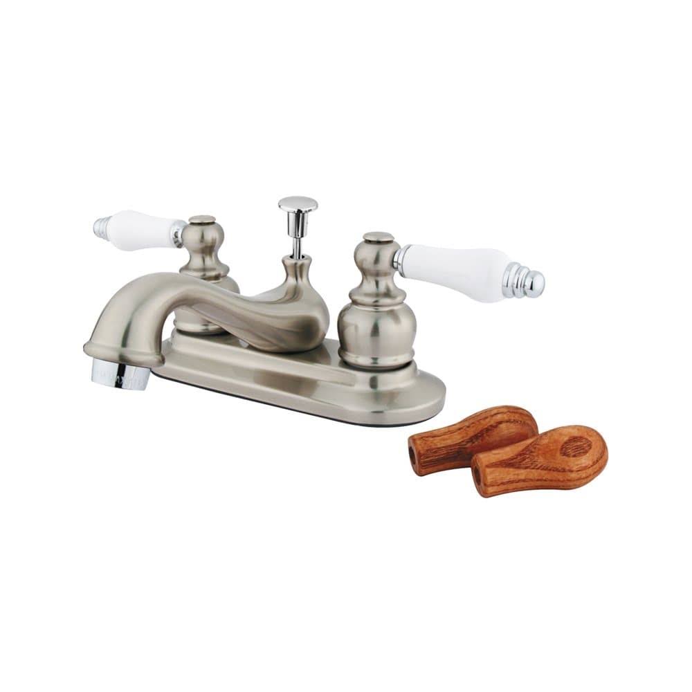 Satin Nickel/Chrome Centerset Faucet H70690