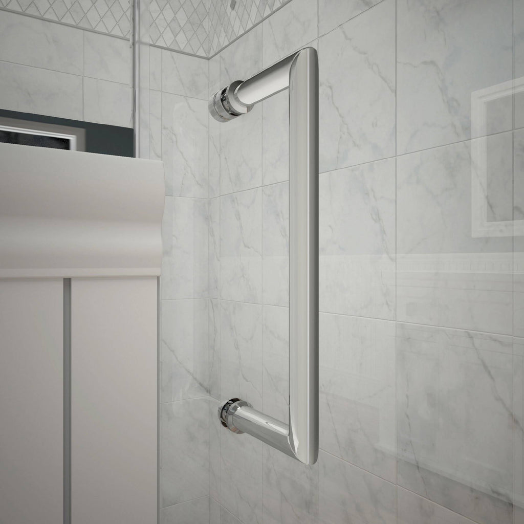 Hinged Frameless Shower Door Chrome D5549