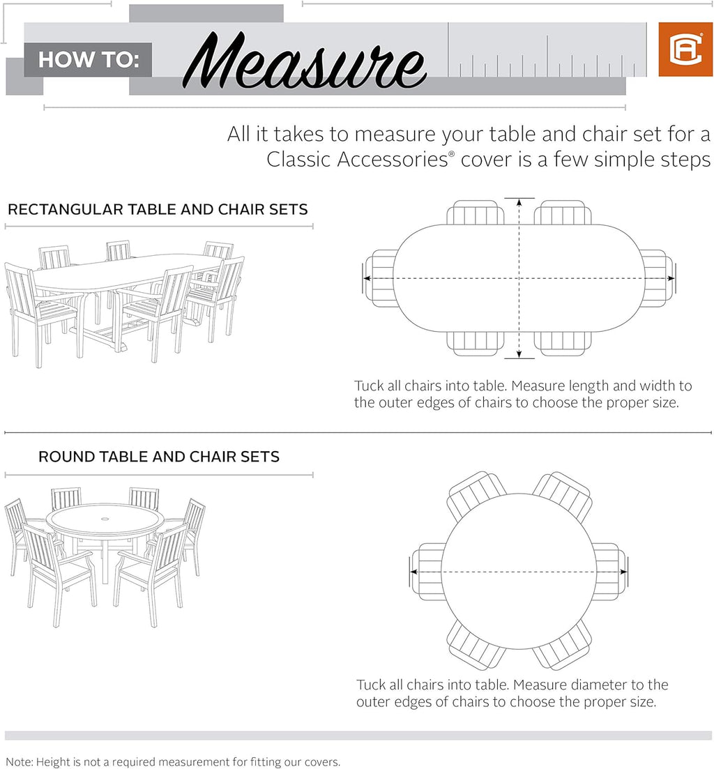 Veranda Water-Resistant 72 Inch Rectangular Oval Patio Table Cover Pack of 2 F579737