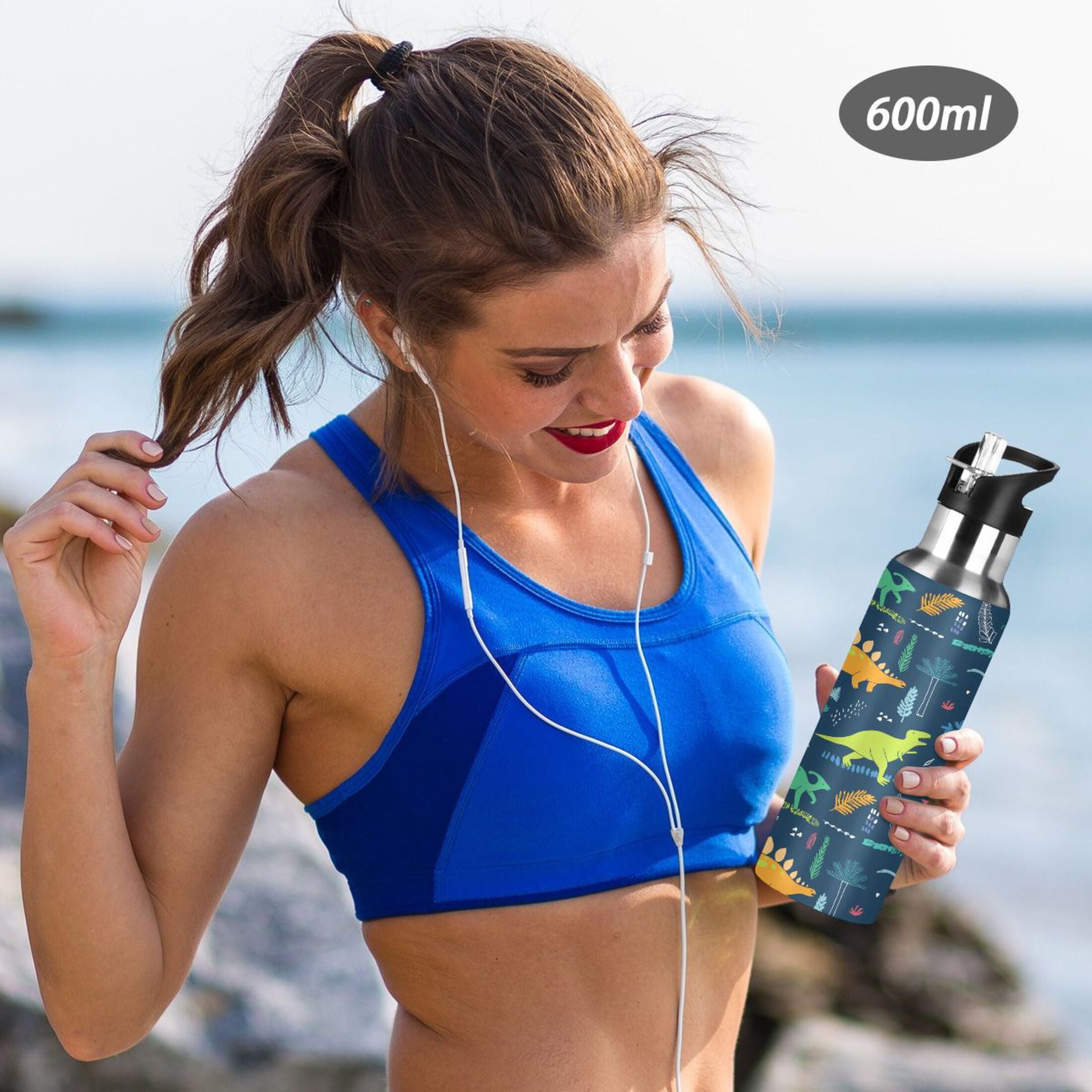 Stainless Steel Water Bottle with Straw Lid Vacuum Insulated 20 OZ Z9600