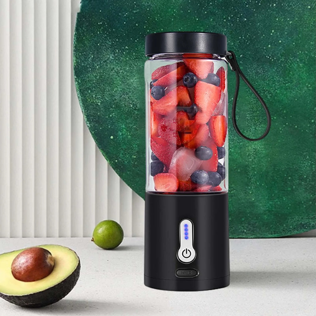Black 530ml Portable USB Juicer Cup M549