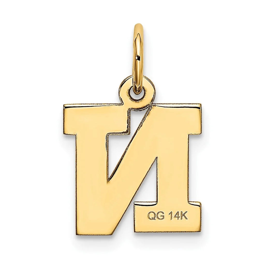 10k Gold Block Letter Name Pendant Necklace B53612