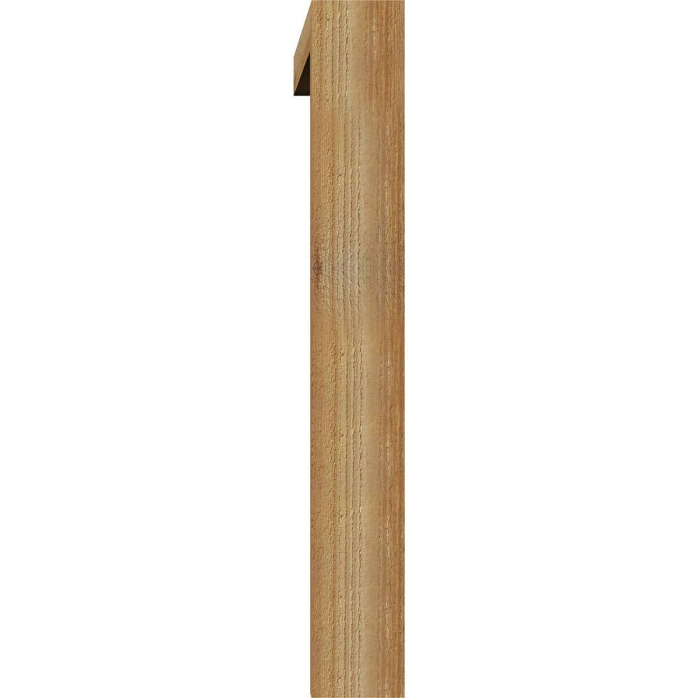 Rough Sawn Bracket with Offset Brace, Western Red Cedar B67216