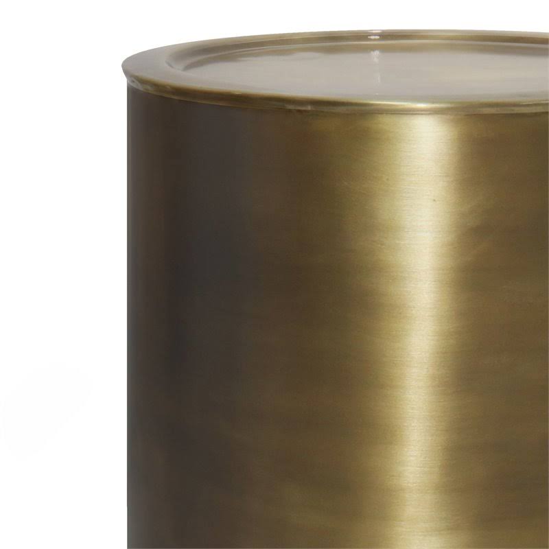 Antique Gold Metal Side Table O52915