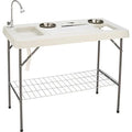 Deluxe Fish Cleaning Camp Table with Flexible Faucet T64978