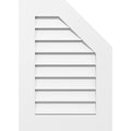 Half Octagon Top Right Surface Mount PVC Gable Vent R2425
