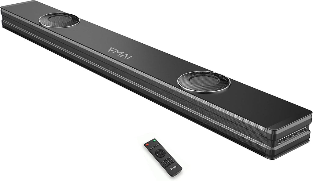 2.1 Sound Bar with Dual Built-in Subwoofer, 90W, Bluetooth 5.0, Wall Mountable V952826