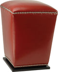 Red Ottoman Set of 2 L97913