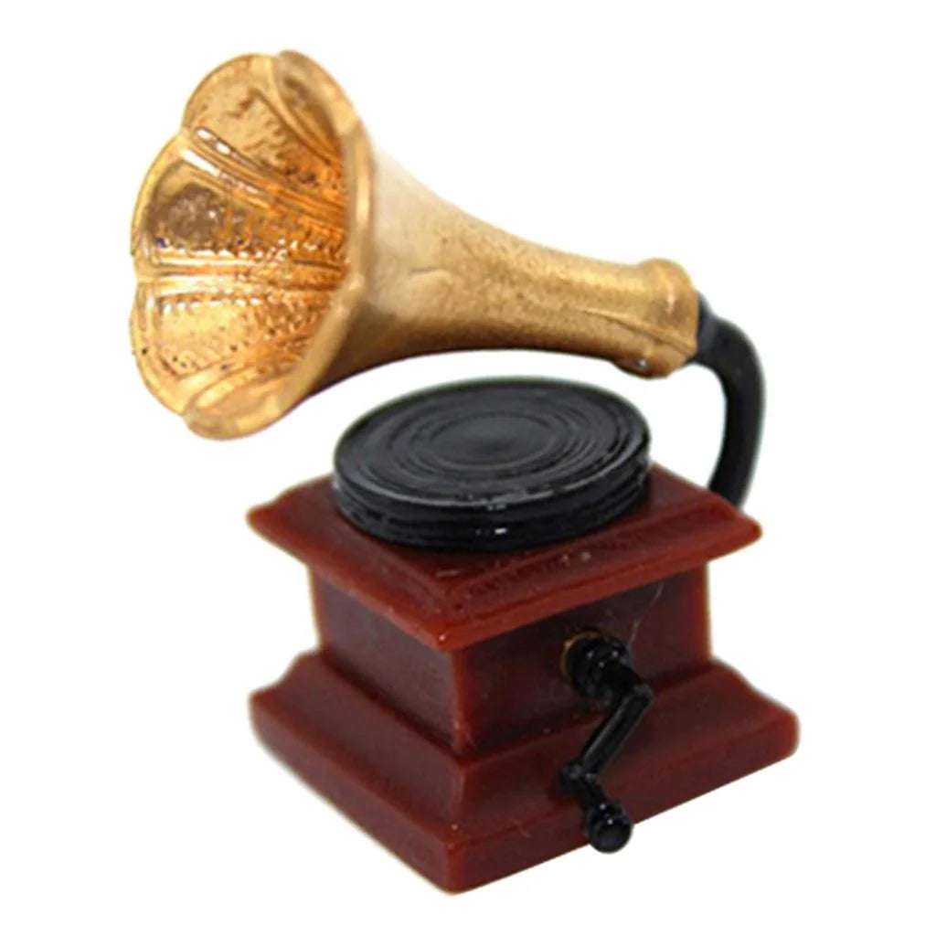 Mini Phonograph for 1:12 Dollhouse Furniture Accessory W44093