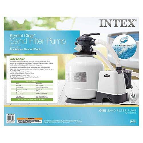 3000 GPH Pool Sand Filter Pump with Saltwater System E886687