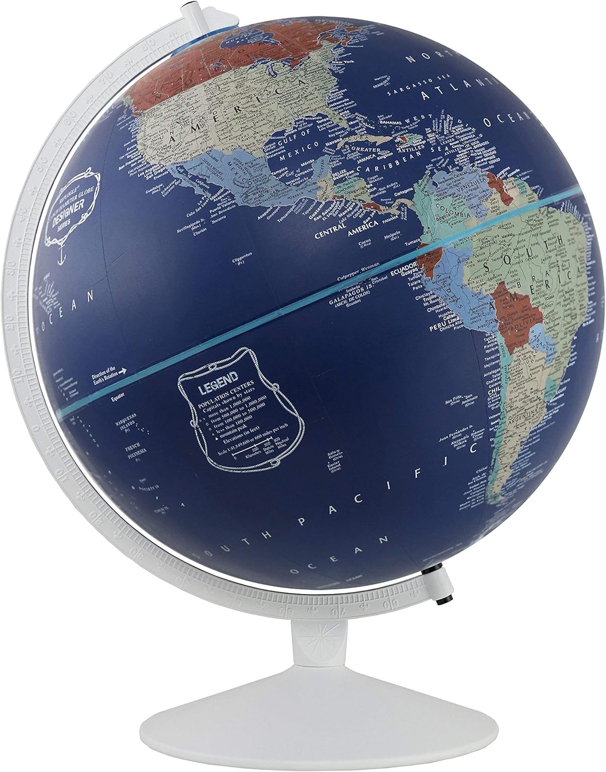 Nautical Themed Political World Globe, Pack of 2 G9853