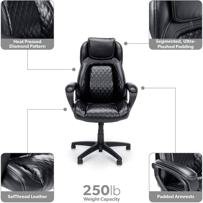 Bla Leather High Back Office Chair A880