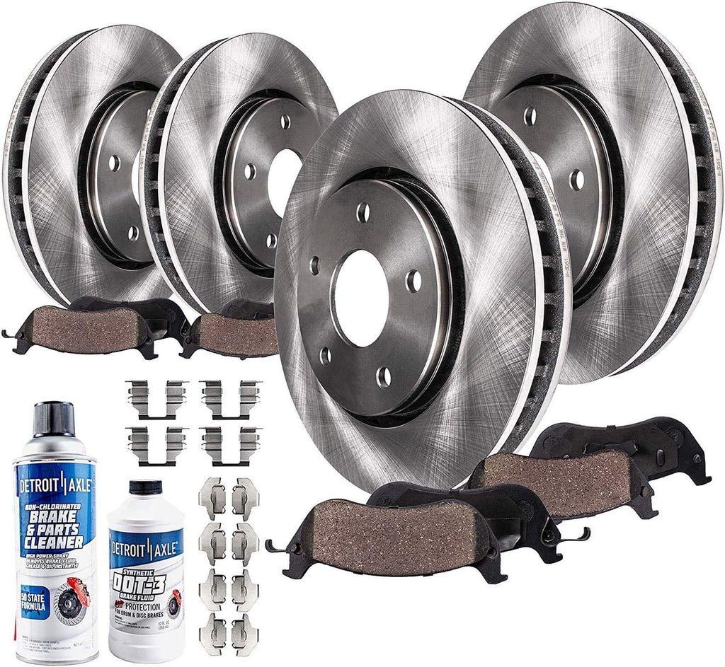 Front & Rear Disc Brake Rotors 4pc Set U777