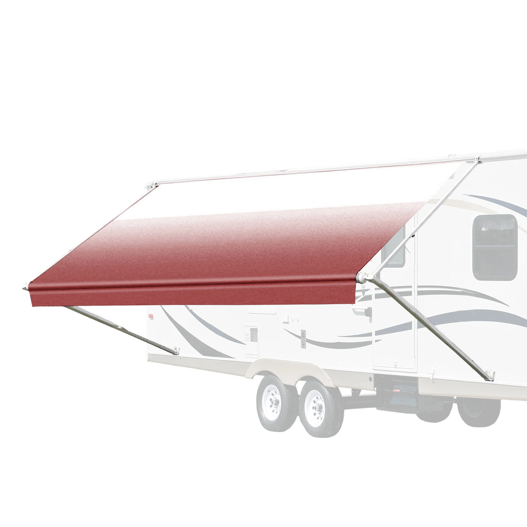 Burgundy Vinyl RV Awning Fabric Replacement T481873