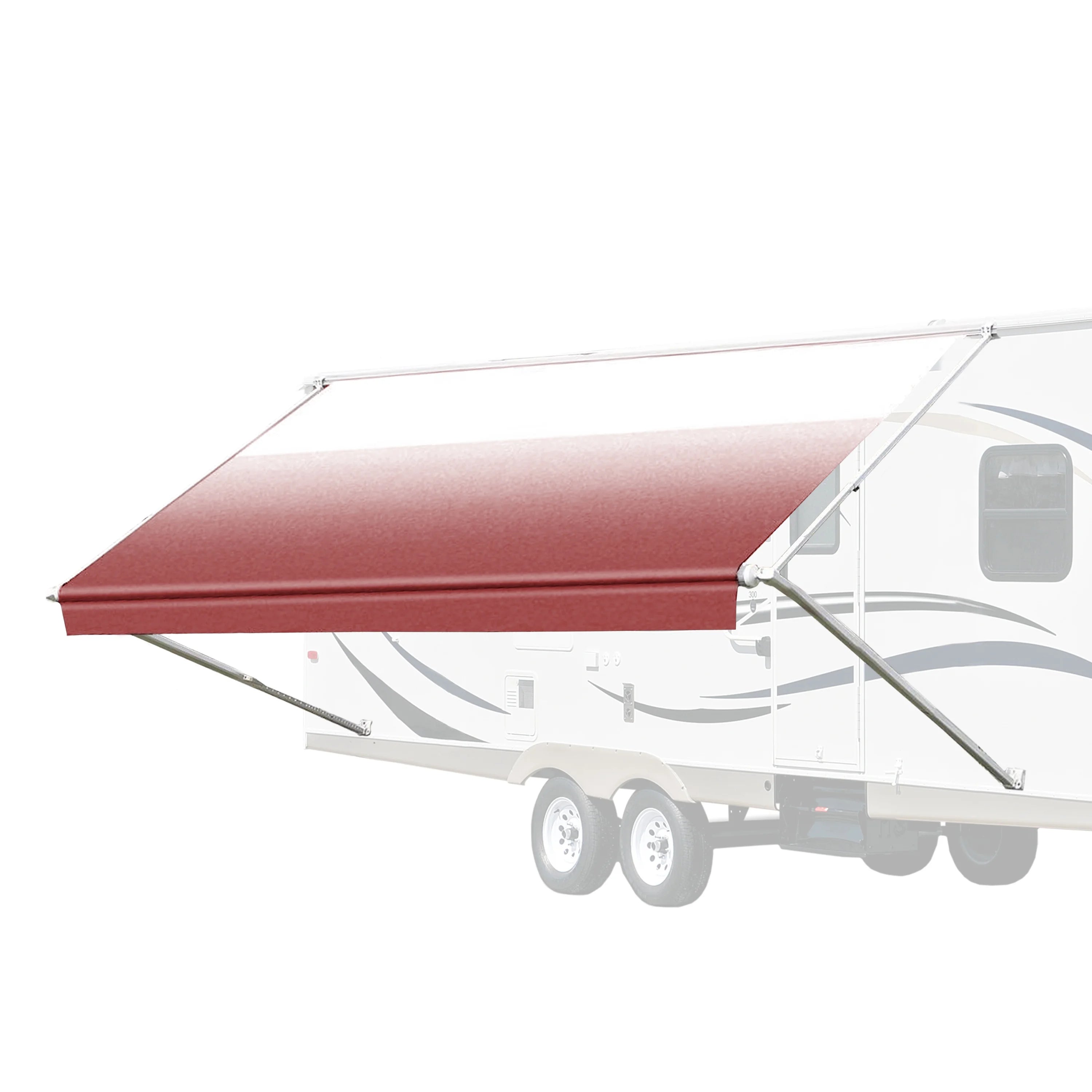 Burgundy Vinyl RV Awning Fabric Replacement T481873