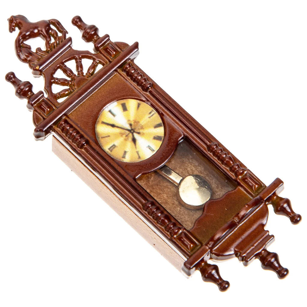 Metal Dollhouse Hanging Clock Toy Doll Furniture Q35200