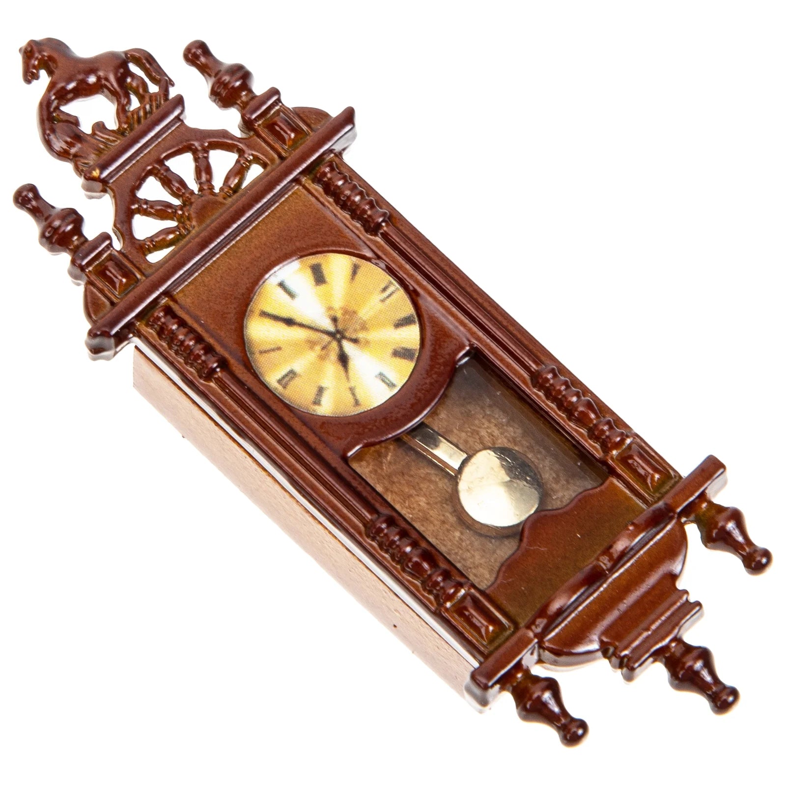 Metal Dollhouse Hanging Clock Toy Doll Furniture Q35200