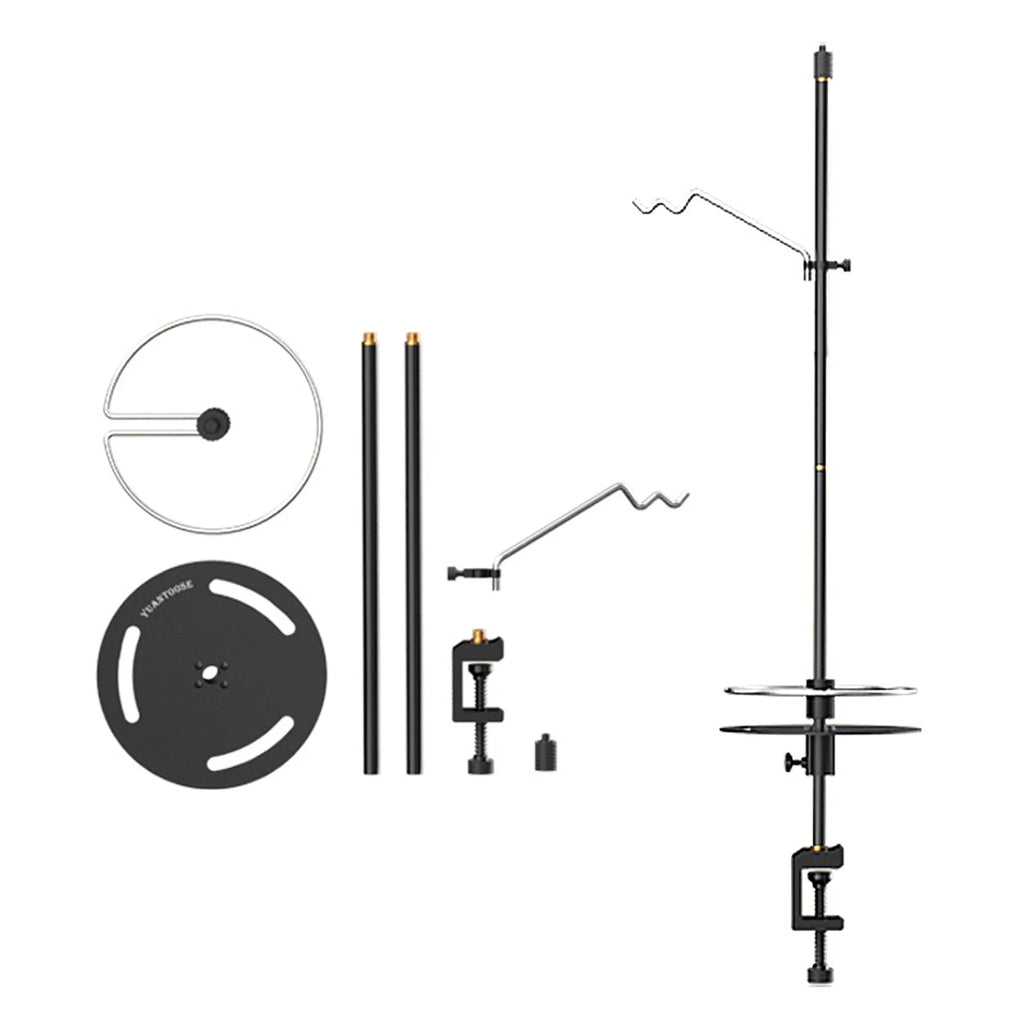 Collapsible Camping Lamp Pole Adjustable Heights Lightweight Aluminum Alloy Lantern Hanger K238