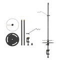 Collapsible Camping Lamp Pole Adjustable Heights Lightweight Aluminum Alloy Lantern Hanger K238