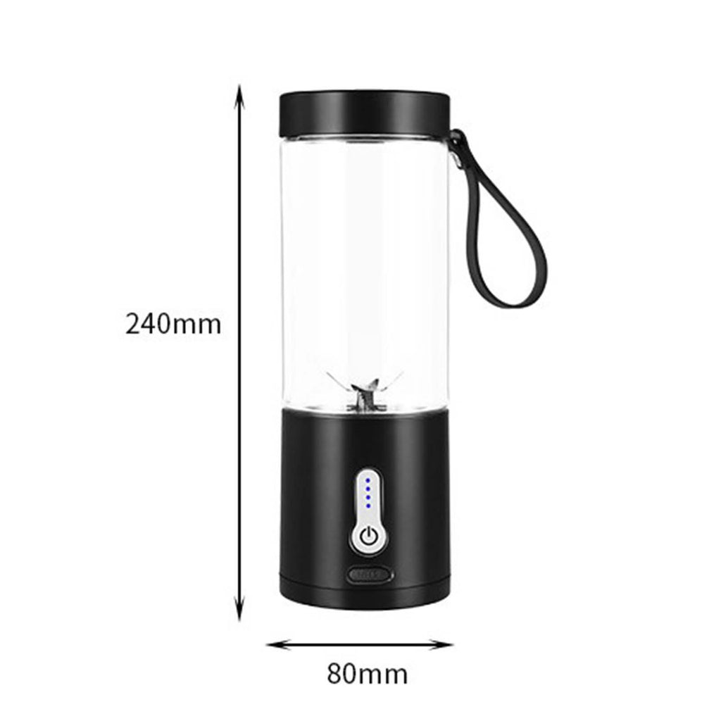 Black 530ml Portable USB Juicer Cup M549