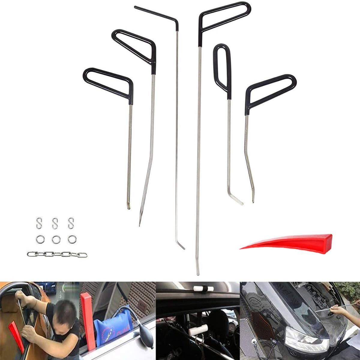 Paintless Dent Repair Tools 6 Pieces C Style Rods K825