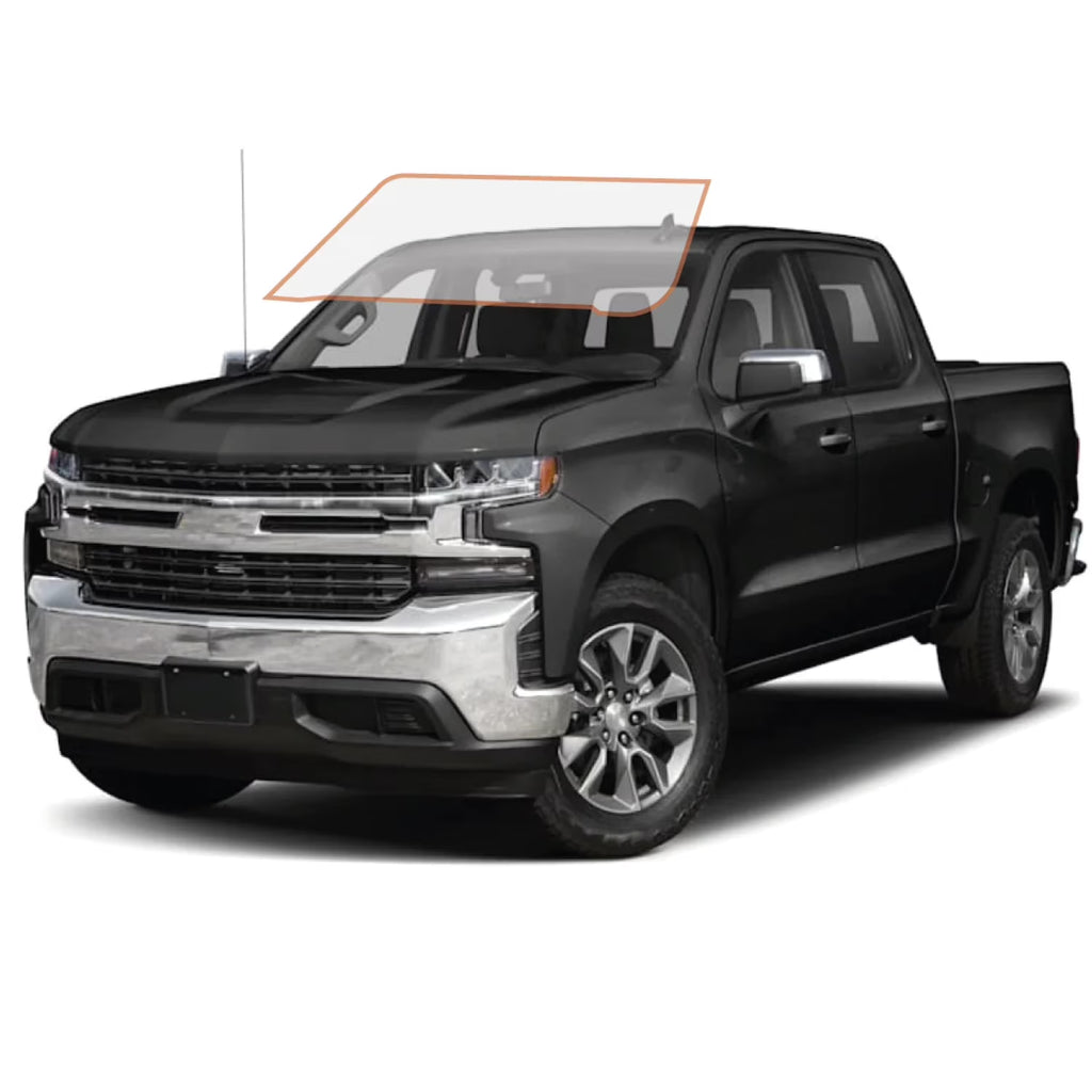 Precut Ceramic Window Tint Film for 2014-2018 Chevrolet Silverado 1500 Crew Cab Front Windshield 50% I20886